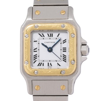 CARTIER Santos Galbée Ref. 0902 Automatic Damenuhr, ca. 90er Jahre.