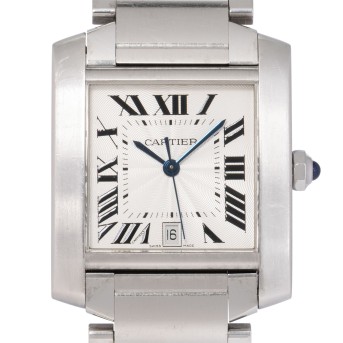CARTIER Tank Francaise Ref. 2302 mit Box und Papieren, 2004.
