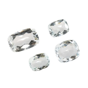 Konvolut 3 Aquamarine und 1 Topas,