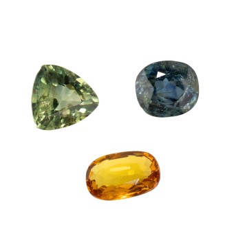 3 lose australische Saphire,