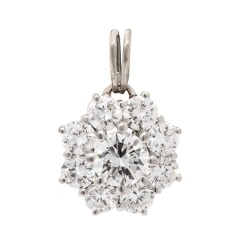 Anhänger mit Brillanten zus. ca. 1,5 ct
