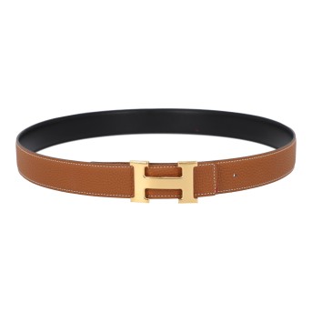 HERMÈS Wendegürtel 'H', Länge 90cm.