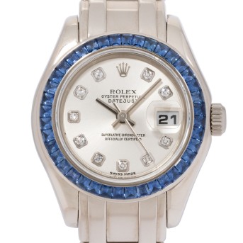 ROLEX Datejust 29 Pearlmaster 'Saphir' Ref 80309 Damenuhr von ca. 2000. 