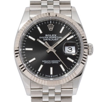 ROLEX Datejust 36 Ref 126234 Herrenuhr von 2025 mit Box und Papieren. 
