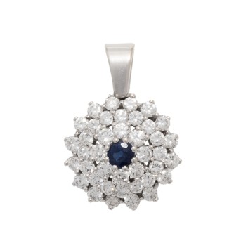 Anhänger mit Brillanten zus. ca. 1,6 ct,