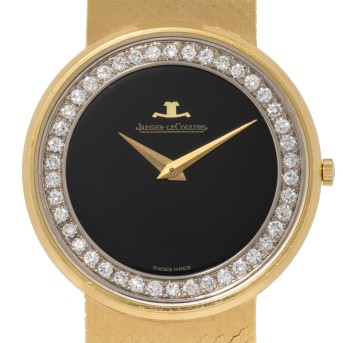 JAEGER JAEGER LECOULTRE Vintage Ref 14062.21 'Onyx Dial' Damenuhr von 1984 mit Papieren.