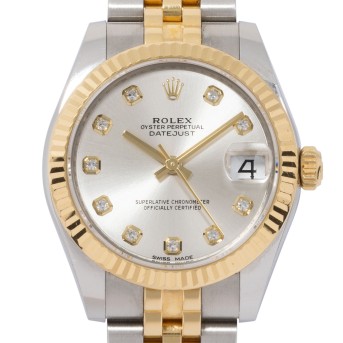 ROLEX Lady Datejust 31 'Diamond Dial' Ref 178273 'LC100' Damenuhr von 2018 mit Box und Papieren. 