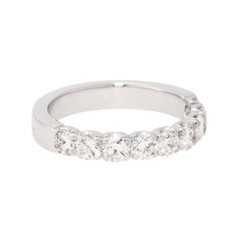 Memoirering mit 9 Brillanten zus. ca. 1,30 ct, 