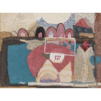 STAUBER, CHRISTA (1925), Textilkunstbild,