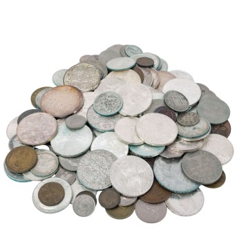 Alle Welt/SILBER – kleines Konvolut mit insg. ca. 450g Ag fein,