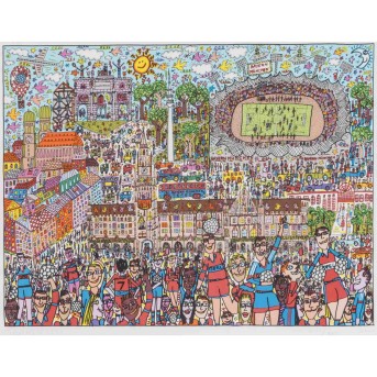 RIZZI, JAMES (1950-2011) "München Football Fans", 2000,