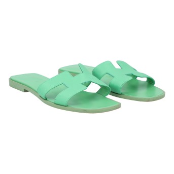 HERMÈS HERMÈS Sandalen 'ORAN', Gr. 38.