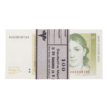 Deutschland – Bundesrepublik Deutschland, 5 Deutsche Mark, Serie D (Ro. 296 / Pick 37)