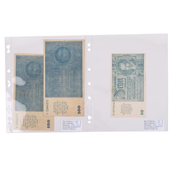 Dt. Reich - Notausgaben im Frühjahr 1945, 1x 10 RM / 2x 100 RM