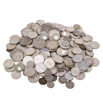 Dt. Kaiserreich/Deutsches Reich 1933/45 – Konvolut Silbermünzen mit insg. 1700g fein,