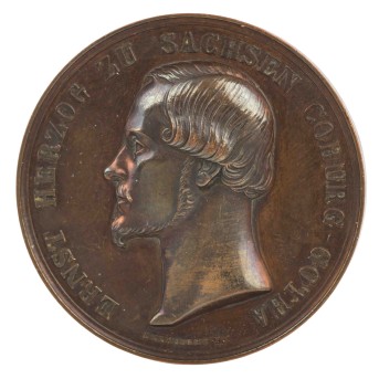 Sachsen Coburg-Gotha - Den Verdienst um die Landwirtschaft, Bronzemedaille Gotha 1857,