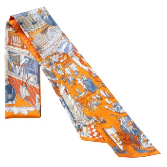 HERMÈS HERMÈS Twilly 'GRAND PRIX DU FAUBOURG'.