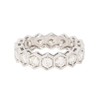 Memoirering mit 16 Brillanten zus. 2,52 ct, 