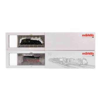MÄRKLIN zwei Dampflokomotiven, Spur H0,