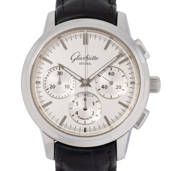 GLASHÜTTE ORIGINAL Senator Herren-Chronograph Ref. 39.31.45.42.04 mit Box.