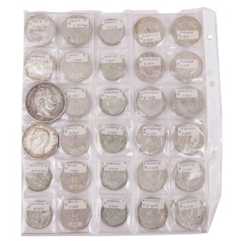 Sammlung Dt. Reich (1933-45) mit 8 x 2 und 20 x 5 Reichsmark