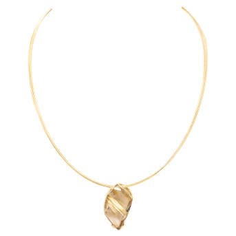 Collier mit Rutilquarz,