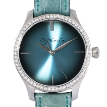MOSER & Cie. Endeavor Centre Seconds Diamonds Purity 'Blue Lagoon', Ref. 1200-1207. Lim.100 Stück.