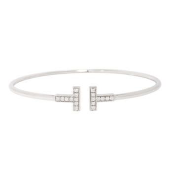TIFFANY&CO. Armreif 'T' mit 18 Brillanten
