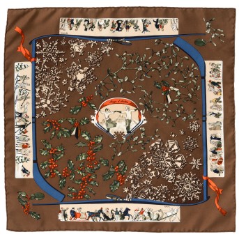 HERMÈS HERMÈS Gavroche 'NEIGE D´ANTAN',