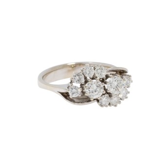 Ring mit Brillanten zus. ca. 1,7 ct,