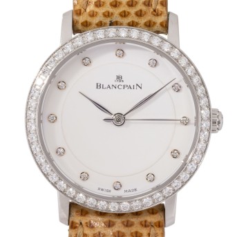 BLANCPAIN Villeret Ultraflach Ref. 6102-4628 Damenuhr.