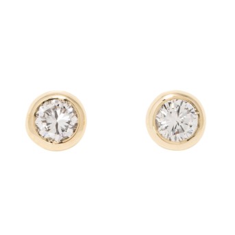 Klassische Ohrstecker mit Brillanten zus. 0,68 ct.