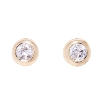 Klassische Brillantohrstecker zus. 0,28 ct, WEIß H/ P1
