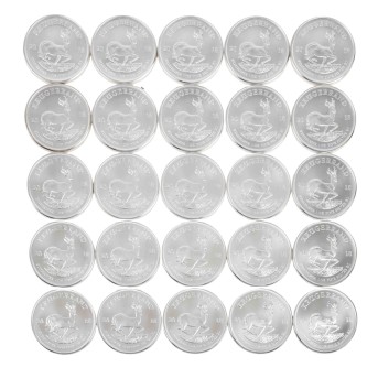 Investment / SILVER - Südafrika, 25 x 1 Unze Krügerrand 2018