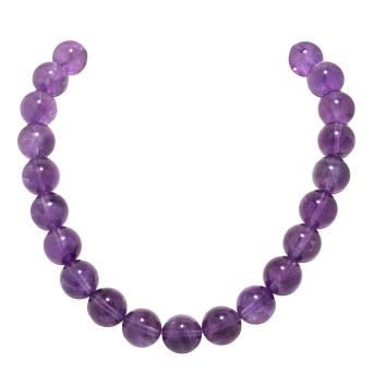Collier aus Amethystkugeln