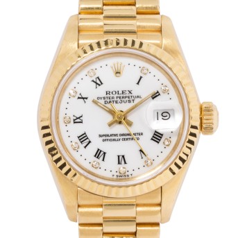 ROLEX Lady Datejust 'Roman Daimonds' Ref. 69178 mit Box und Papieren, 1991. 