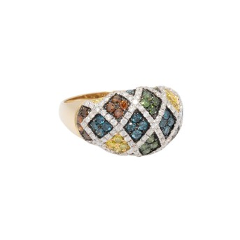 Ring mit Brillanten zus. ca. 3 ct,
