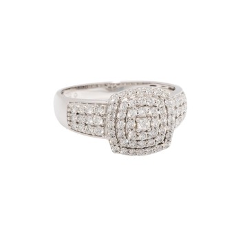 Ring mit Brillanten zus. ca. 1 ct,