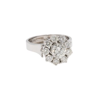 Ring mit Brillanten zus. ca. 1,75 ct,