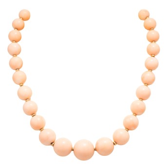 Kette aus Engelshautkoralle,