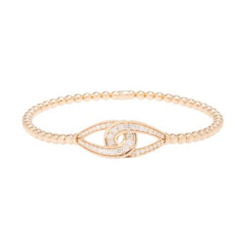 Elastischer Armreif mit Brillanten von zus. 0,80 ct.