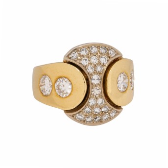 Ring mit 4 Brillanten zus. ca. 1 ct,