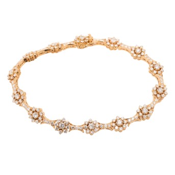 Armband mit Brillanten von zus. ca. 2,2 ct