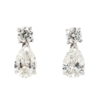 BUCHERER Paar Ohrhänger mit Diamanten,