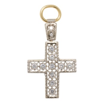 Anhänger "Kreuz" mit Brillanten