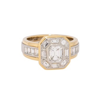Ring mit Diamant ca. 0,9 ct,