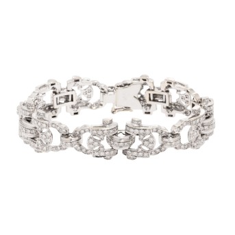 Armband mit Brillanten von zus. ca. 4 ct,
