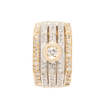 Clipanhänger mit Brillant ca. 0,10 ct