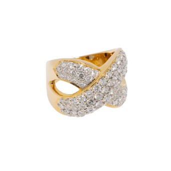 Ring mit Brillanten von zus. ca. 1,6 ct,