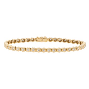 Tennisband mit Brillanten von zus. ca. 1,5 ct,